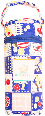 

Ole Baby Animal Print Assorted Single Portable Infant Feeding Milk Food Bottle Thermal Warmer Bag Storage Holder (Upto 250ml.) - 250 ml(Blue)