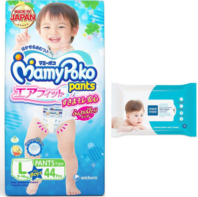 

MamyPoko PANTS AIR FIT L with wipes(White)