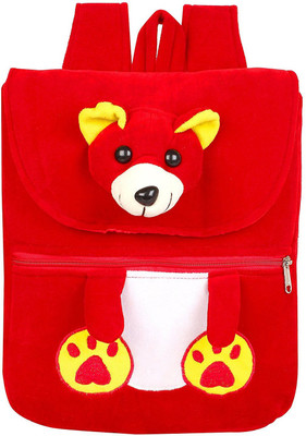 

say basket Kids School Bag Designer School Bag Plush Bags Soft Toy Picnic Backpack Red Teddy - 33 cm(Red)