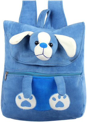 

say basket Kids School Bag Designer School Bag Plush Bags Soft Toy Picnic Backpack Sky Blue Dog - 33 cm(SKY BLUE)