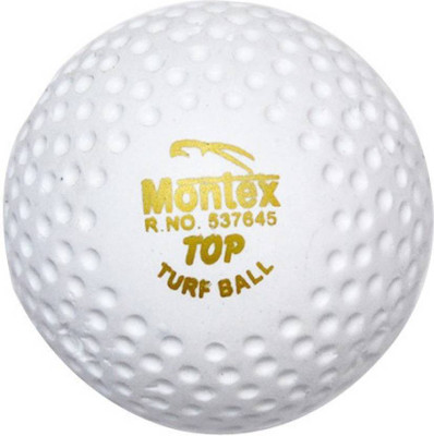 Montex Turf Ball Hockey Ball(Pack of 6, White)