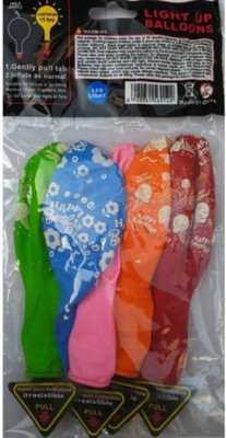 

Kieana Solid Printed birthday balloons Balloon(Multicolor, Pack of 5)