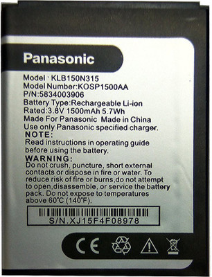 Panasonic T40 Mobile Phone (KLB150N315 / KOSP1500AA) Battery( )