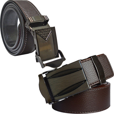 

Sun Shopping Men Formal Brown Synthetic Belt