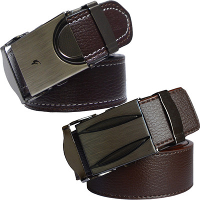 

Sun Shopping Men Formal Brown Synthetic Belt