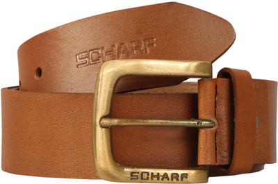 

SCHARF Men Formal Tan Genuine Leather Belt