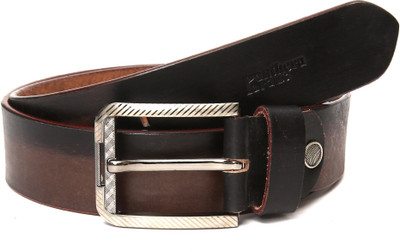 

Panthera Pardus Men Formal Black Genuine Leather Belt, Jet black
