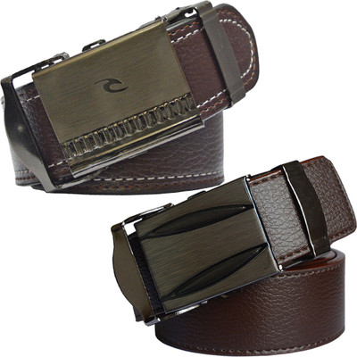 

Sun Shopping Men Formal Brown Synthetic Belt