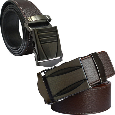 

Sun Shopping Men Formal Brown Synthetic Belt