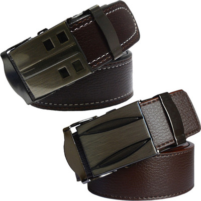 

Sun Shopping Men Formal Brown Synthetic Belt