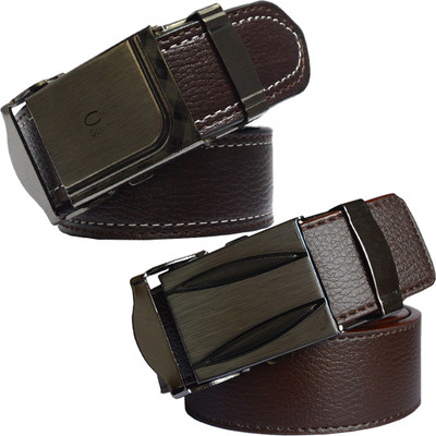 

Sun Shopping Men Formal Brown Synthetic Belt