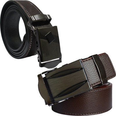 

Sun Shopping Men Formal Brown Synthetic Belt