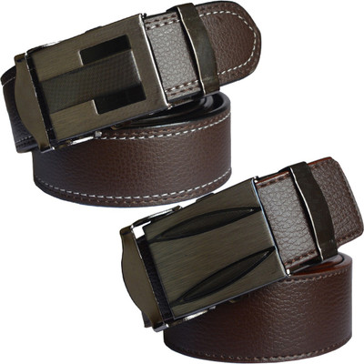 

Sun Shopping Men Formal Brown Synthetic Belt