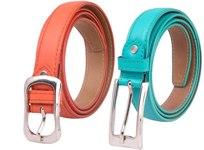 

Amicraft Girls Casual, Formal Green, Orange Artificial Leather Belt