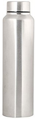 KUBER INDUSTRIES 1000 ml Steel Bottle(Pack of 1, Silver)