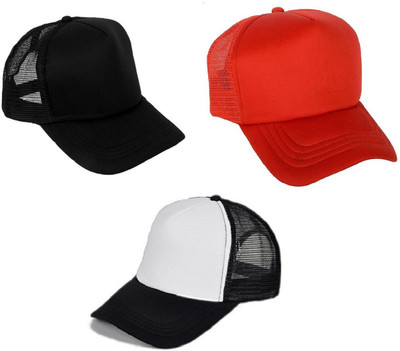 FashMade Printed, Solid Sports/Regular Cap Cap(Pack of 3)