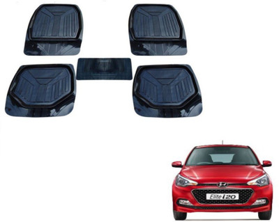 MOCKHE PVC (Polyvinyl Chloride) Standard Mat For  Hyundai Elite i20(Black)