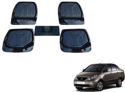 MOCKHE PVC (Polyvinyl Chloride) Standard Mat For  Tata Indigo CS(Black)