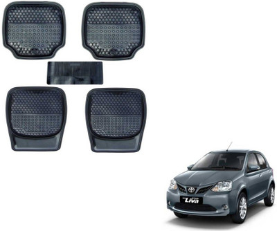 MOCKHE PVC (Polyvinyl Chloride) Standard Mat For  Toyota Etios Liva(Black)