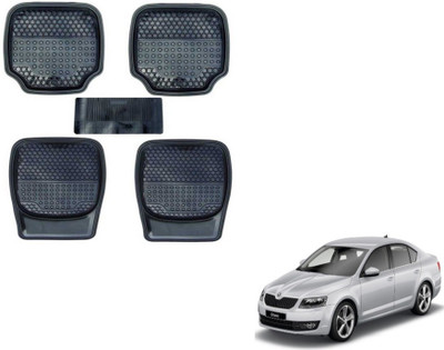 MOCKHE PVC (Polyvinyl Chloride) Standard Mat For  Skoda Octavia(Black)