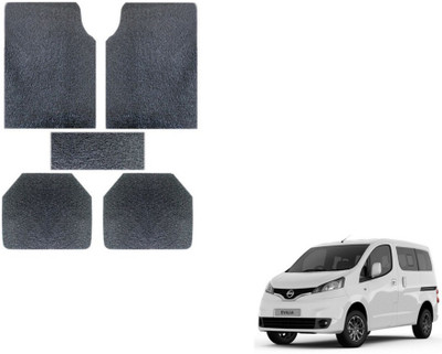 MOCKHE Rubber, Plastic Standard Mat For  Nissan Evalia(Grey)