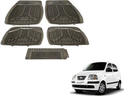 MOCKHE PVC (Polyvinyl Chloride) Standard Mat For  Hyundai Santro Xing(Grey)