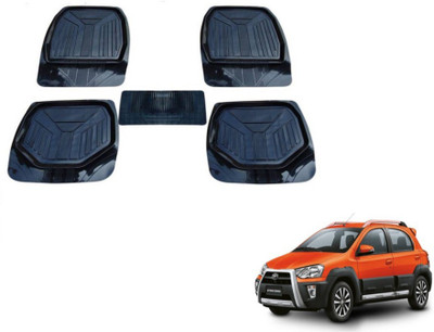 MOCKHE PVC (Polyvinyl Chloride) Standard Mat For  Toyota Etios Cross(Black)