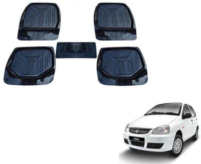 MOCKHE PVC (Polyvinyl Chloride) Standard Mat For  Tata Indica(Black)