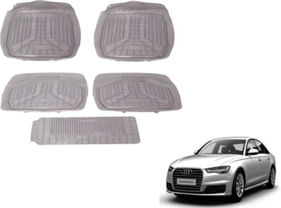 MOCKHE PVC (Polyvinyl Chloride) Standard Mat For  Audi A6(Grey)