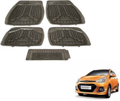 MOCKHE PVC (Polyvinyl Chloride) Standard Mat For  Hyundai Grand i10(Grey)