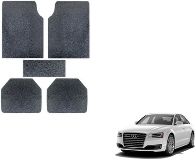 MOCKHE Rubber, Plastic Standard Mat For  Audi A8(Grey)