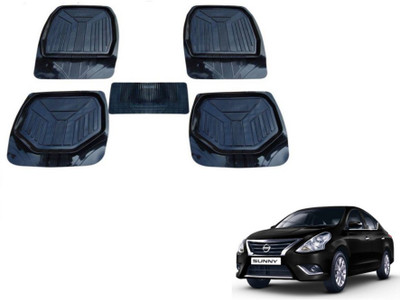 MOCKHE PVC (Polyvinyl Chloride) Standard Mat For  Nissan Sunny(Black)