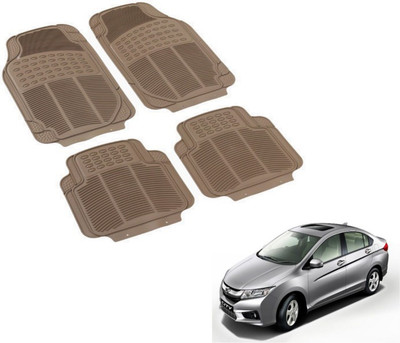 MOCKHE PVC (Polyvinyl Chloride) Standard Mat For  Honda City(Beige)