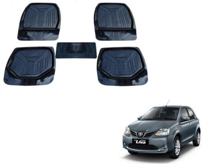 MOCKHE PVC (Polyvinyl Chloride) Standard Mat For  Toyota Etios Liva(Black)