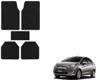 MOCKHE Rubber, Plastic Standard Mat For  Ford Fiesta(Black)