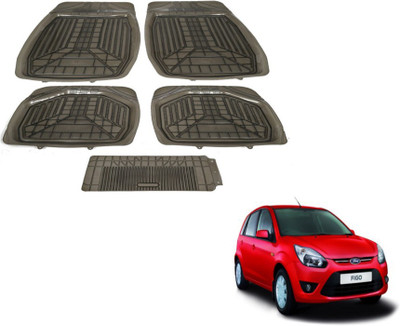 MOCKHE PVC (Polyvinyl Chloride) Standard Mat For  Ford Figo(Grey)