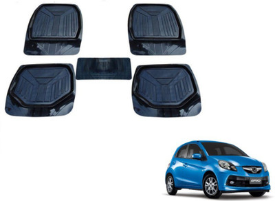 MOCKHE PVC (Polyvinyl Chloride) Standard Mat For  Honda Brio(Black)