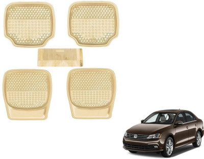 MOCKHE PVC (Polyvinyl Chloride) Standard Mat For  Volkswagen Jetta(Beige)