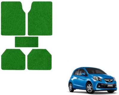 MOCKHE Rubber, Plastic Standard Mat For  Honda Brio(Green)