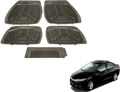 MOCKHE PVC (Polyvinyl Chloride) Standard Mat For  Honda City(Grey)