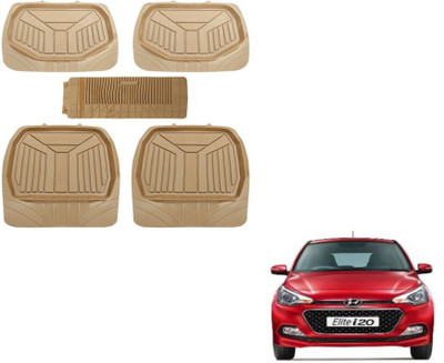 MOCKHE PVC (Polyvinyl Chloride) Standard Mat For  Hyundai Elite i20(Beige)