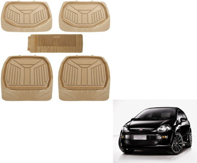 MOCKHE PVC (Polyvinyl Chloride) Standard Mat For  Fiat Punto Evo(Beige)