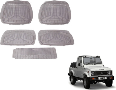 MOCKHE PVC (Polyvinyl Chloride) Standard Mat For  Maruti Suzuki Gypsy(Grey)