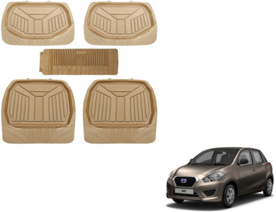 MOCKHE PVC (Polyvinyl Chloride) Standard Mat For  Datsun Go(Beige)