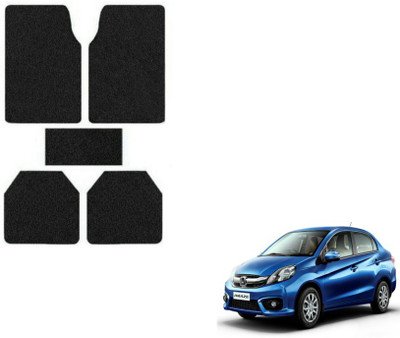 MOCKHE Rubber, Plastic Standard Mat For  Honda Amaze(Black)