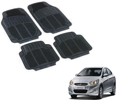 MOCKHE PVC (Polyvinyl Chloride) Standard Mat For  Hyundai Fluidic Verna(Black)