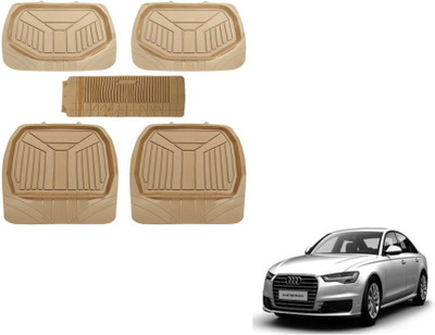 MOCKHE PVC (Polyvinyl Chloride) Standard Mat For  Audi A6(Beige)