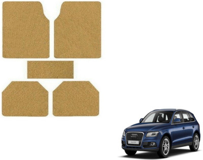 MOCKHE Rubber, Plastic Standard Mat For  Audi Q5(Beige)
