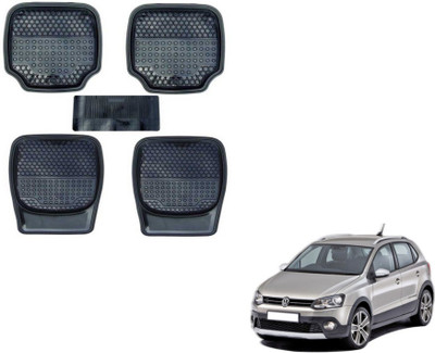 MOCKHE PVC (Polyvinyl Chloride) Standard Mat For  Volkswagen Polo Cross(Black)