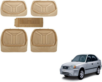 MOCKHE PVC (Polyvinyl Chloride) Standard Mat For  Hyundai Accent(Beige)